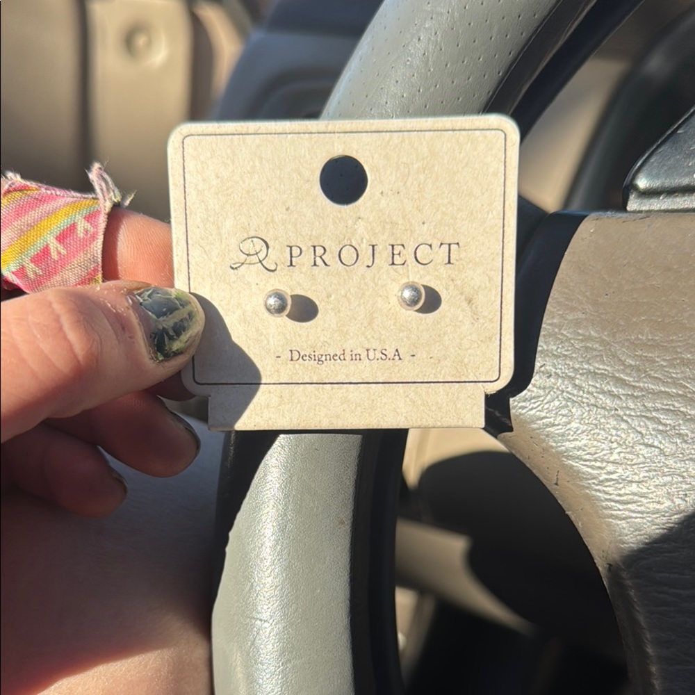 Y/Project Silver Hoop Earrings